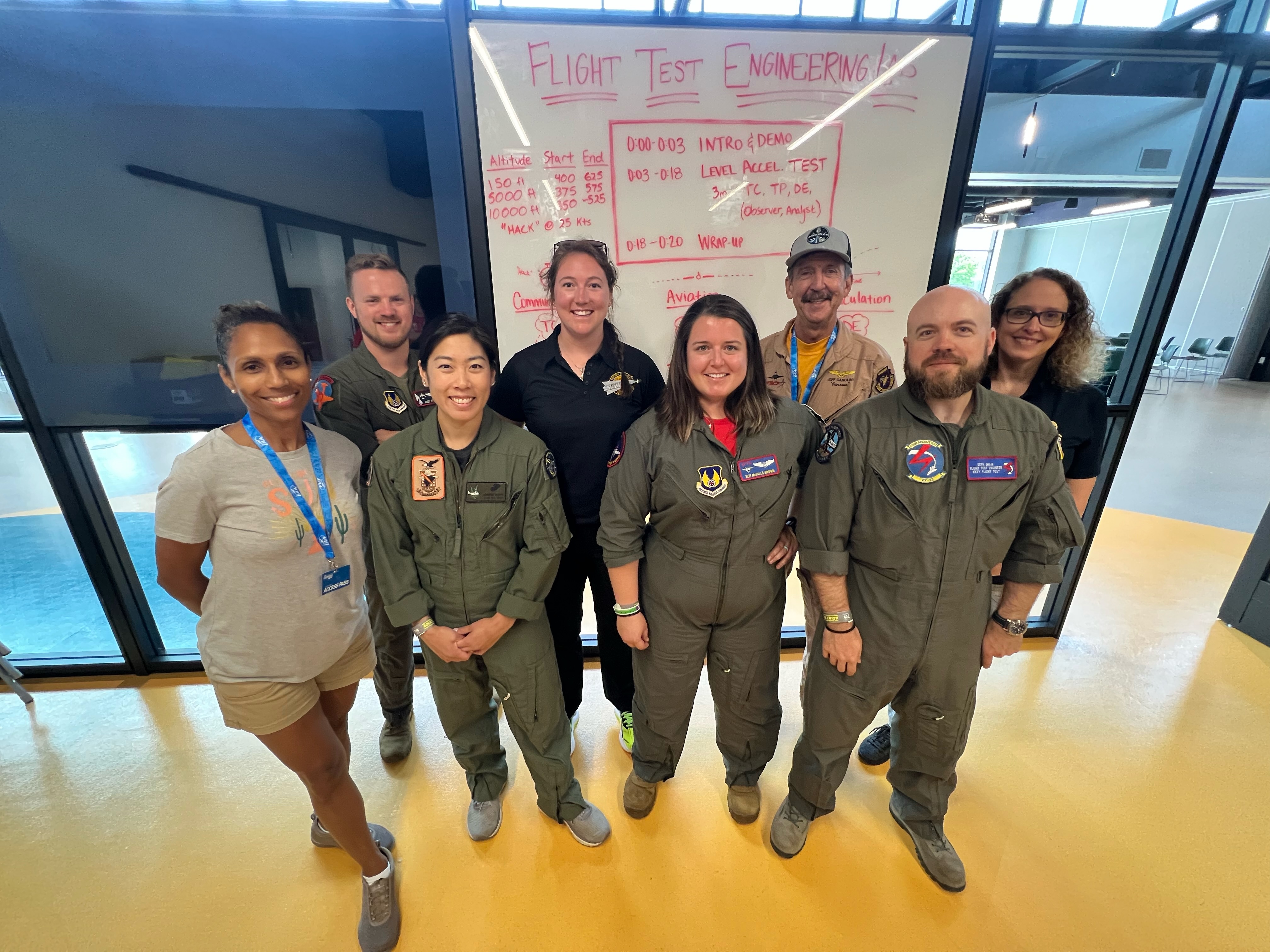 A group of Flight Testers